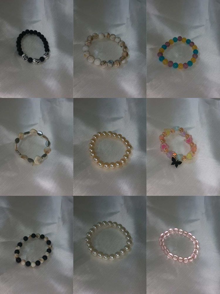 Pearl Bracelets Set Of 10