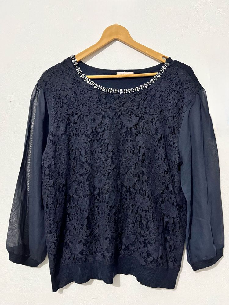 Black Lace Top