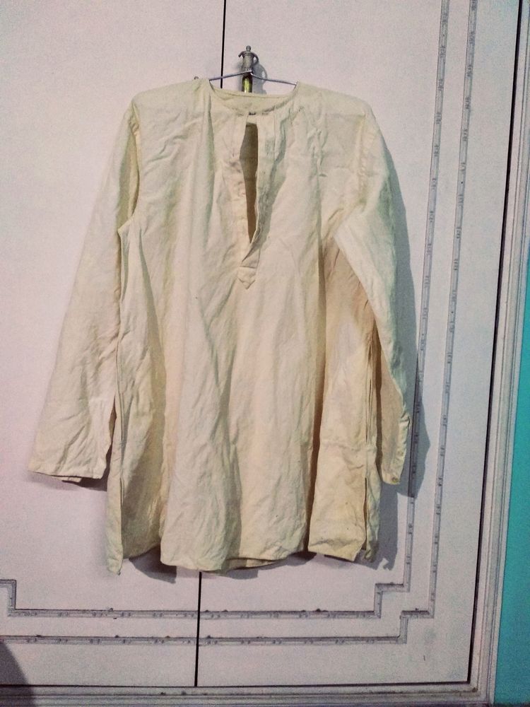 Male Pashmina &amp; Cotton Punjabi and Dhoti