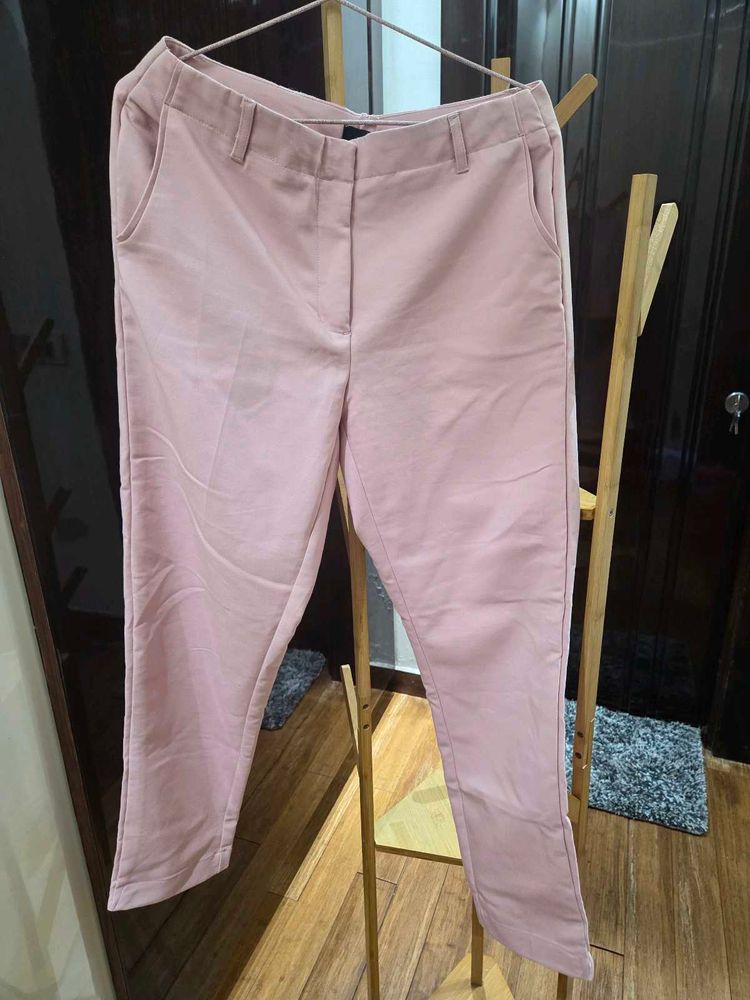 Pink Casual Pants