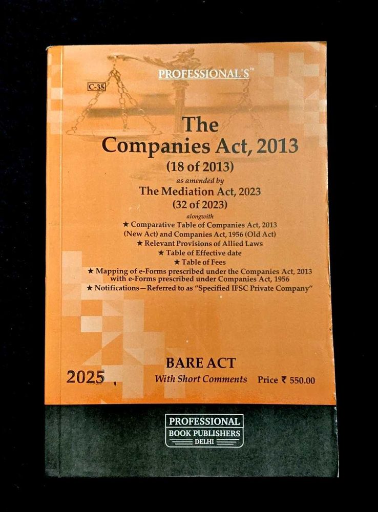 Companies Act 2013 (#BareAct 2025 Edition )