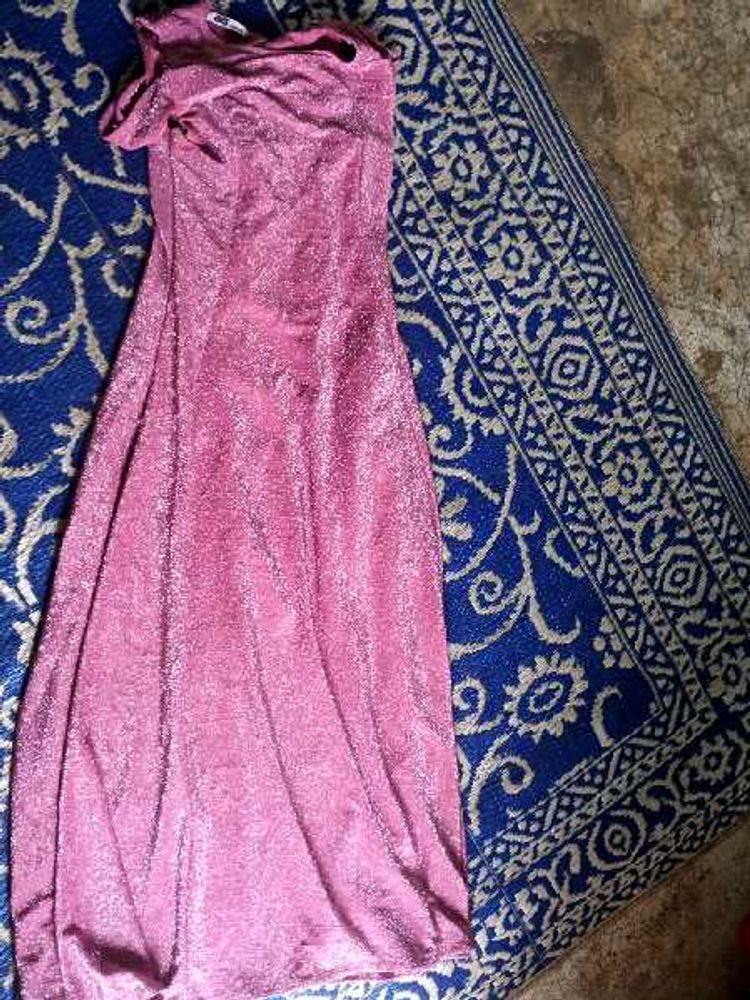 Sparkly Pink Midi Dress