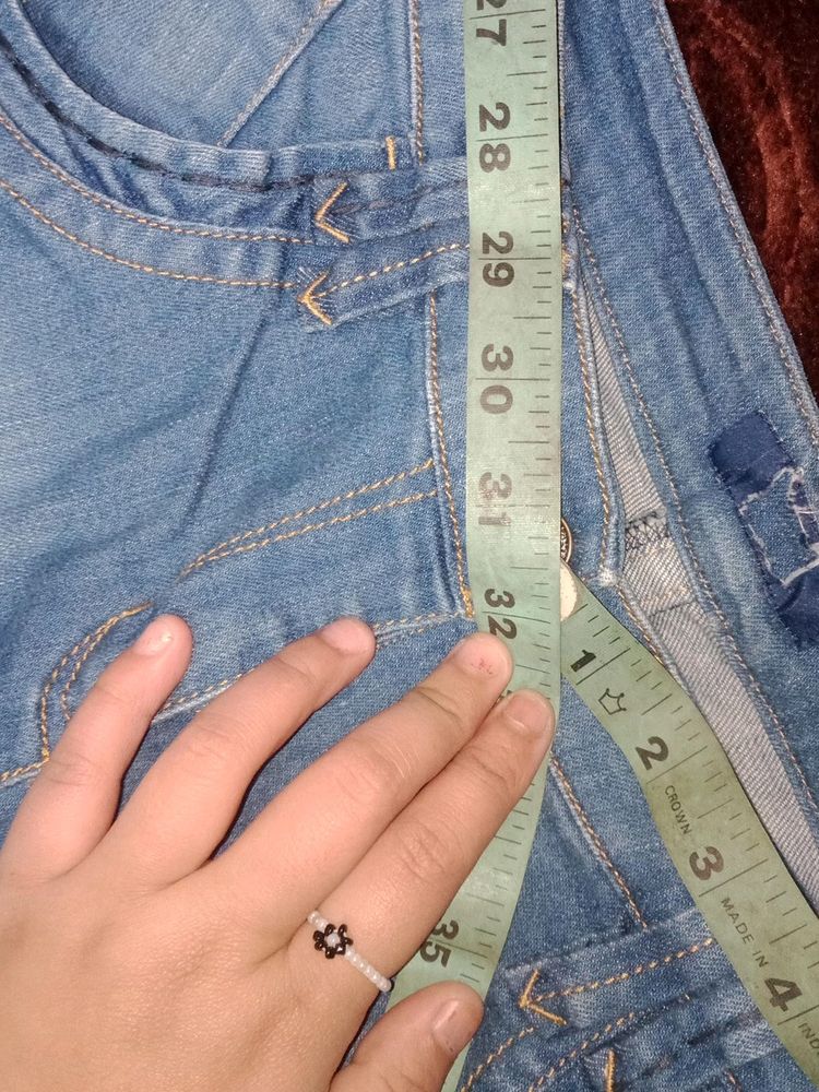 Blue Denim Short Jeans