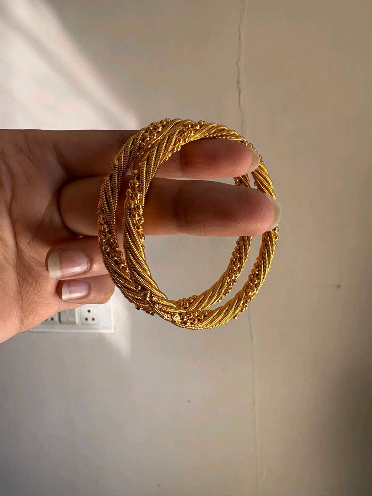 Gold Plated Bangle Set