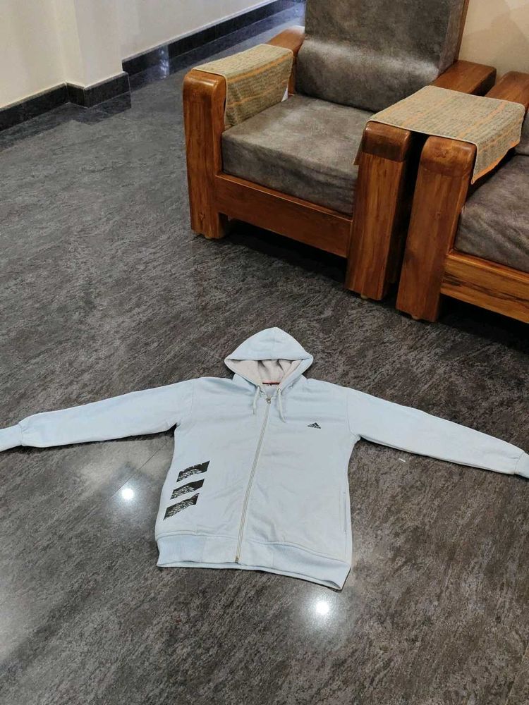 Adidas Light Blue Hoodie