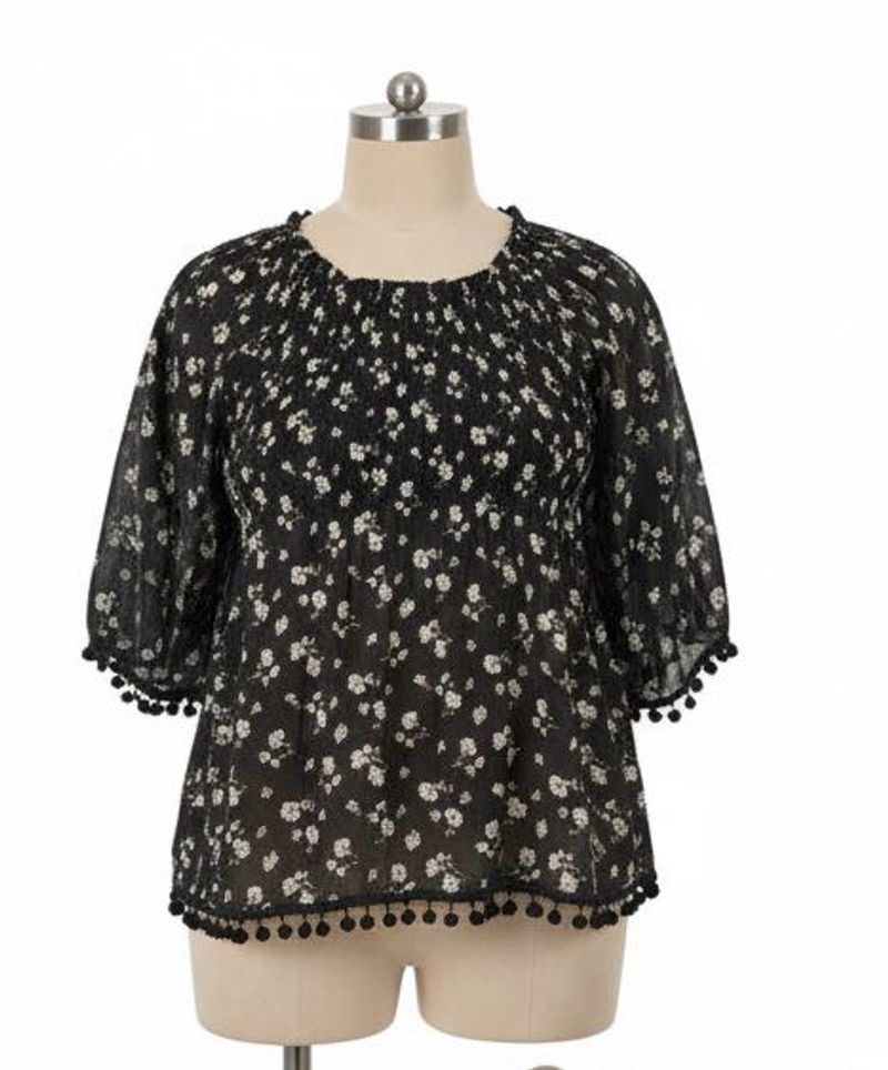 Floral Smocked Top