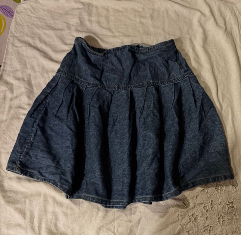 Cute Denim Mini Skirt