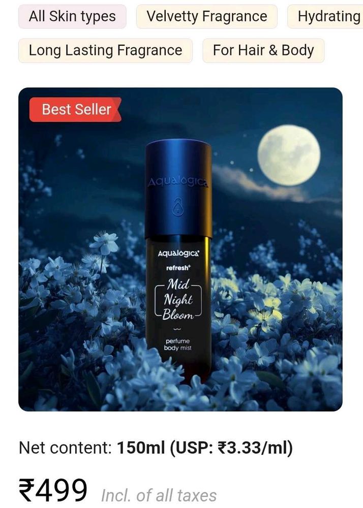 Aqualoica Body Mist 💙