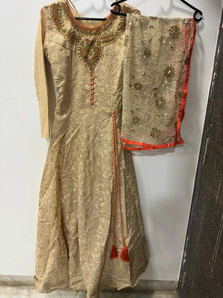 Golden Ethnic Gown