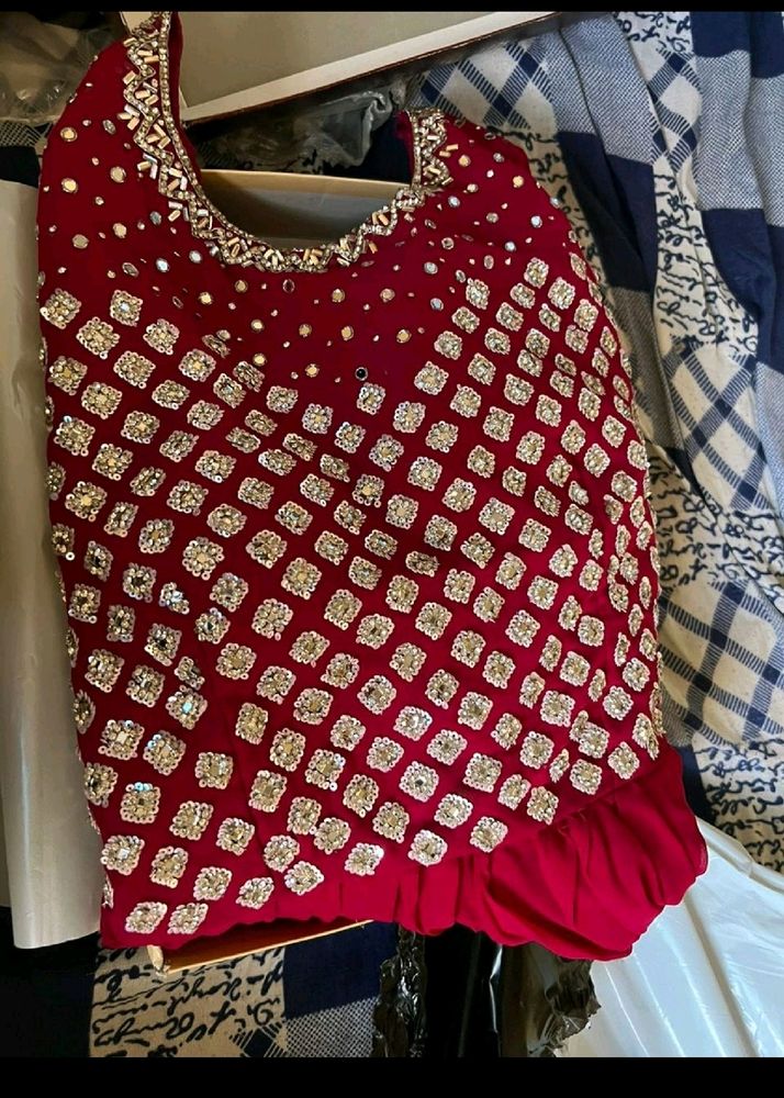 Partywear Beutiful Shuit With Salwar &amp; Dupatta