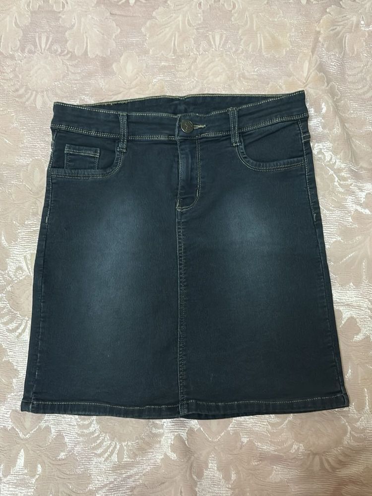 Denim Mini Skirt