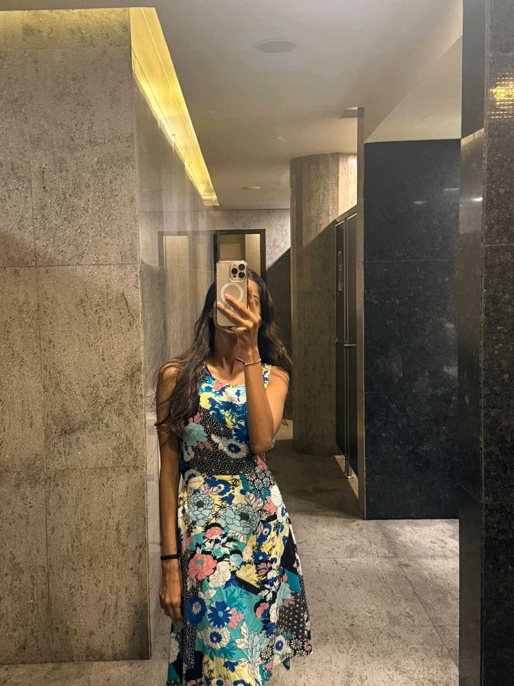 Patchwork Floral Dress