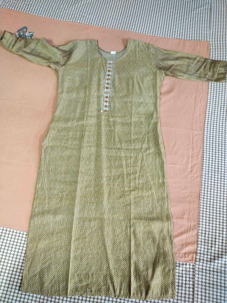 Ethnic Khaki Kurta