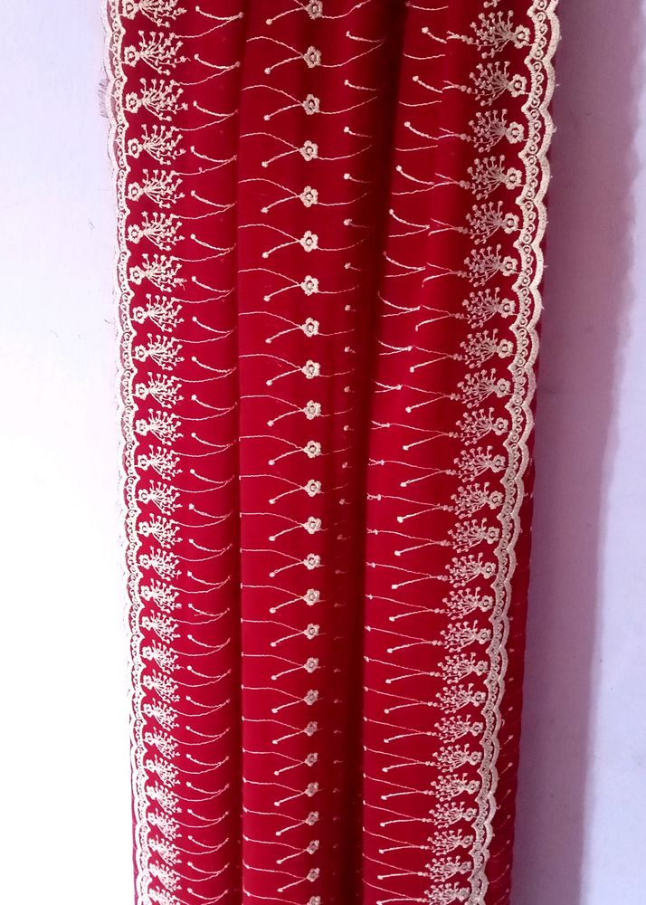 Beautiful Full Chicken Work Dupatta (Maroon color)