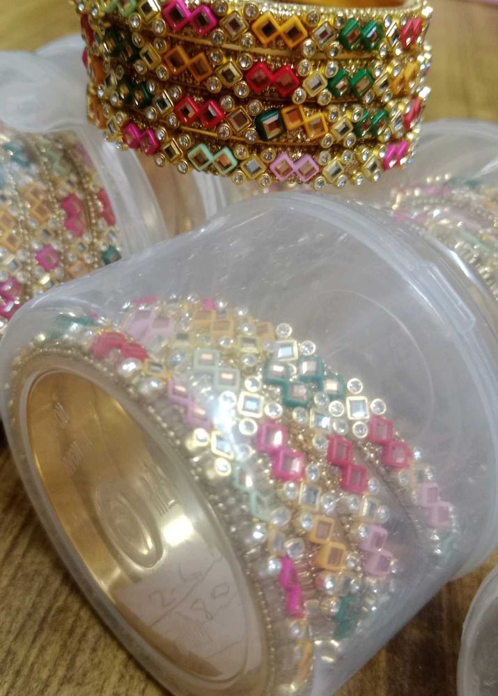 Colorful Beaded Bangle Set
