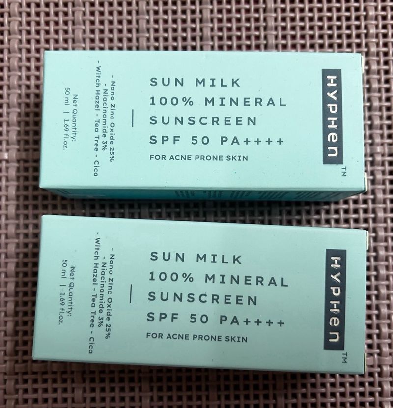 Hyphen 100% MINERAL SUNSCREEN SPF 50 PA+++