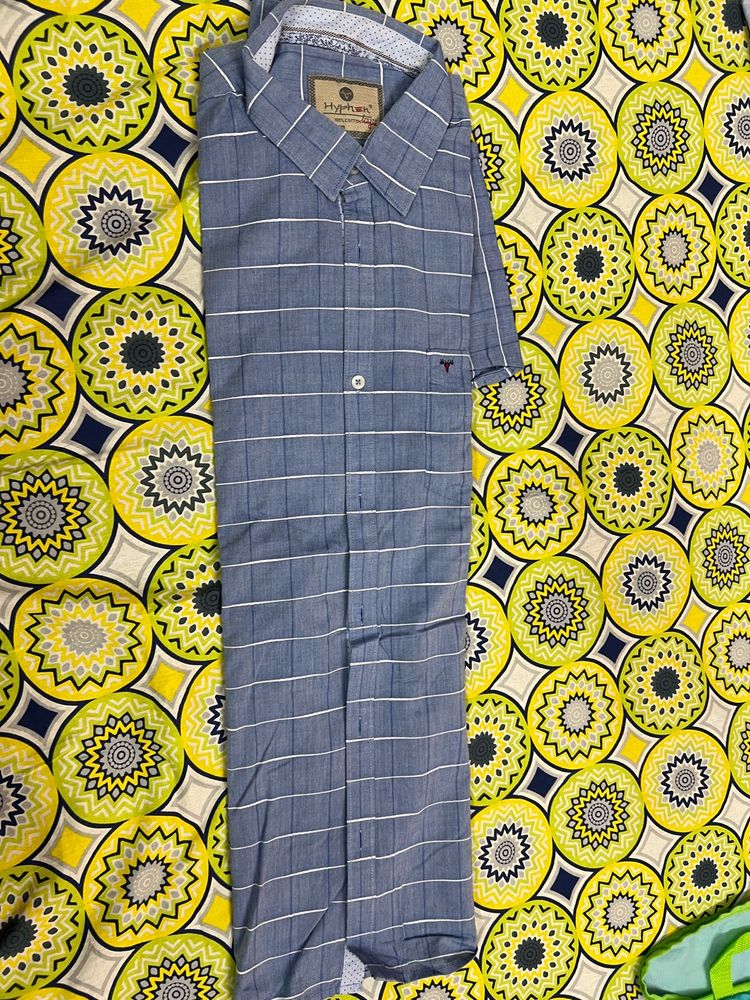 Light Grey Checked Shirt