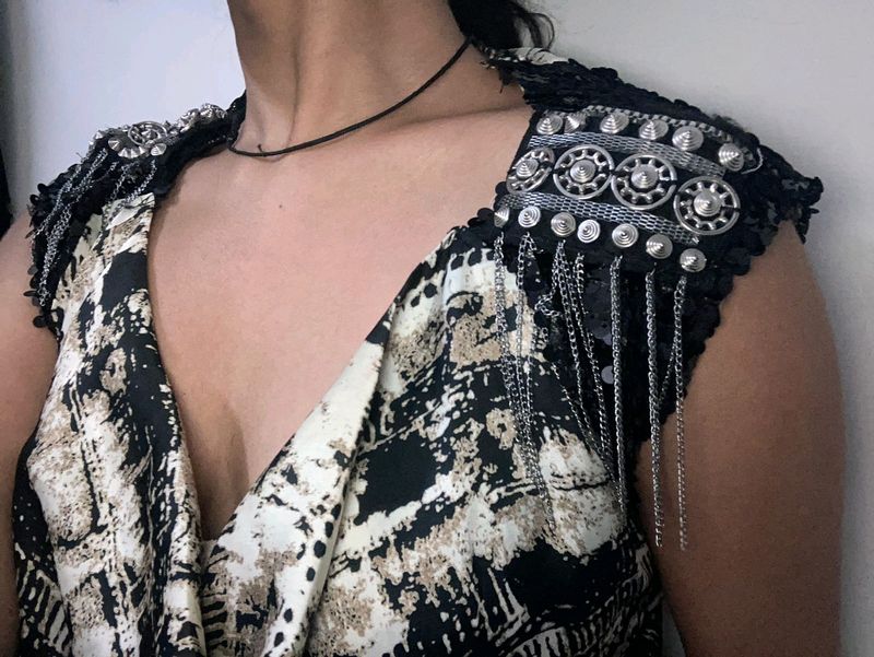 Super Glamorous Chain Tassel Club Dress/Top