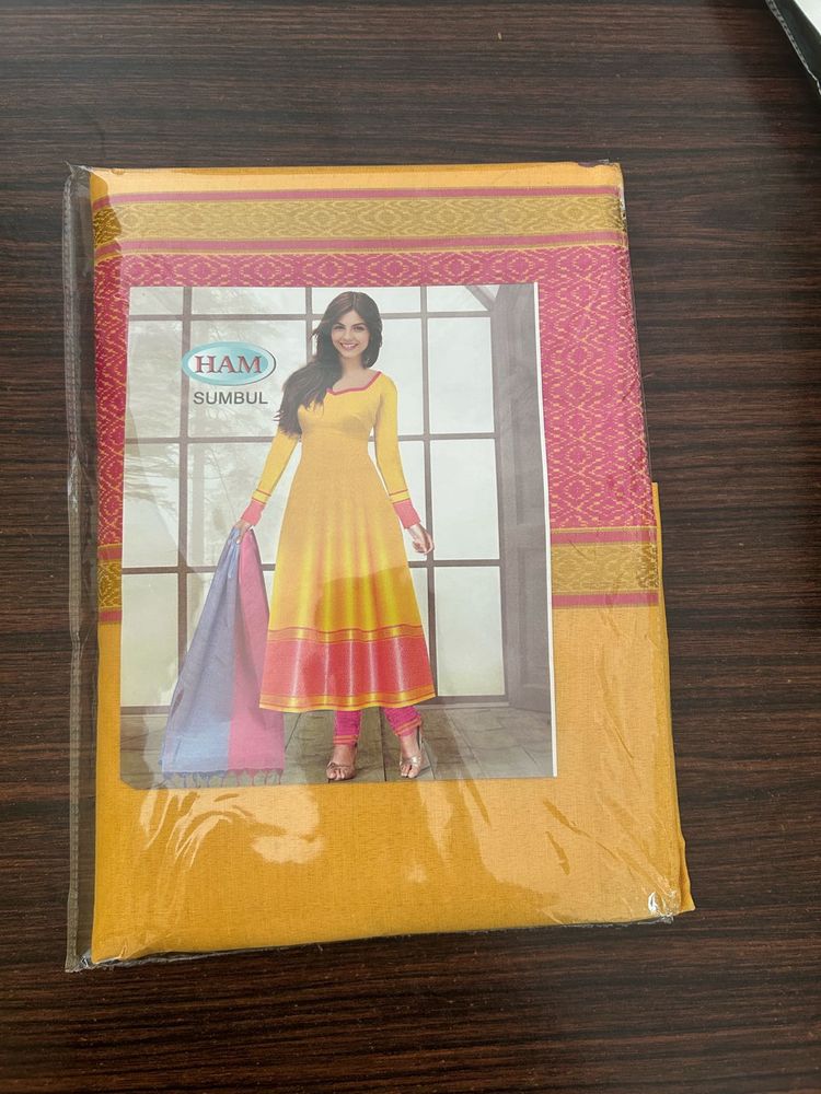 Its A Churidar 3 Piece Set Which Is Unstiched