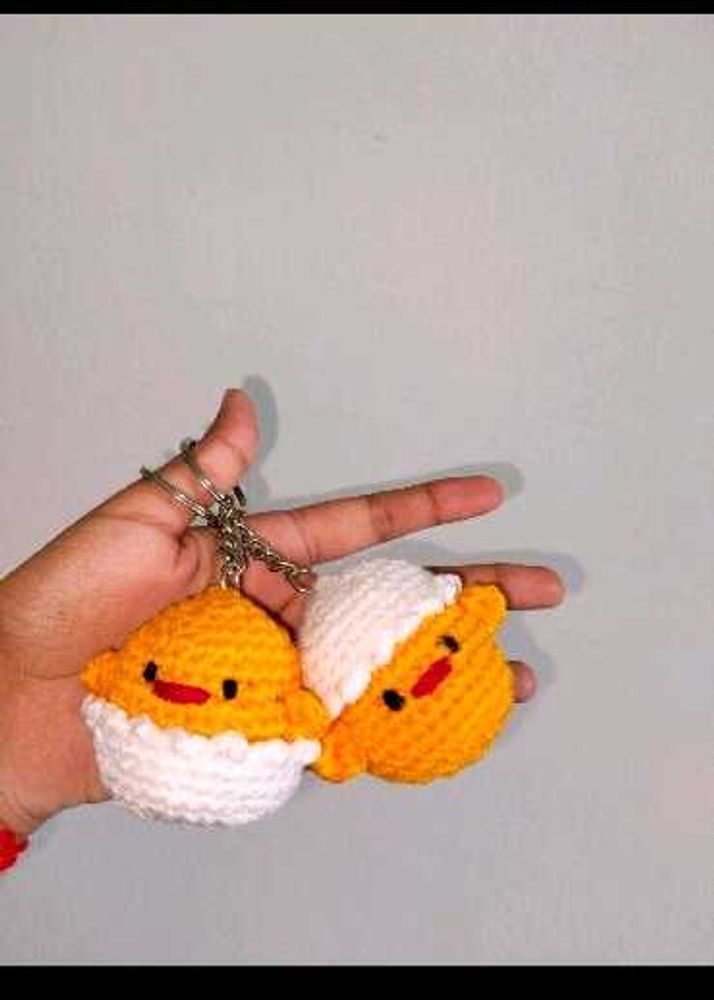 Restocked 8th Time Crochet Chick Keychain 🐣
