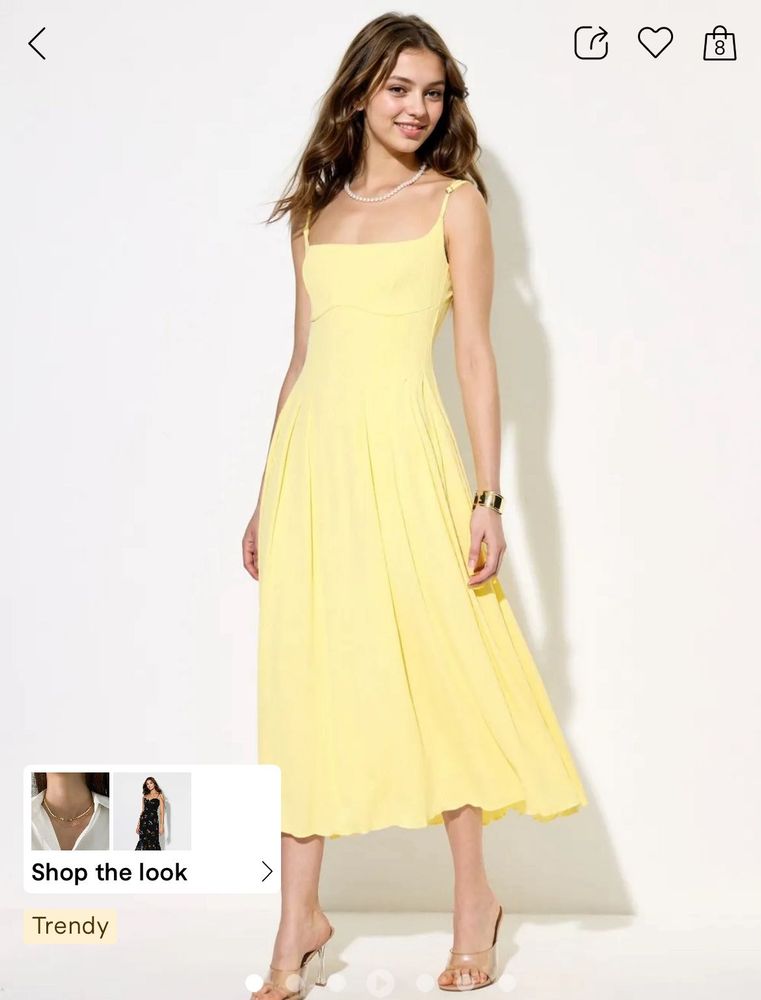 Savana Brand New Butter Yellow Dress