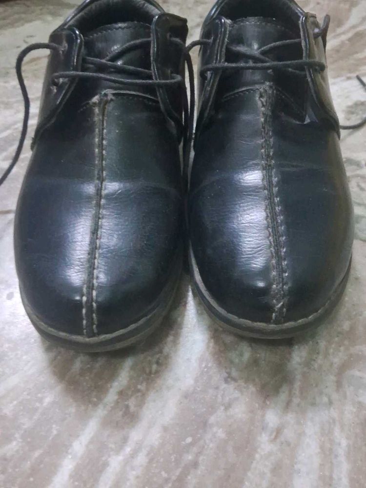 Kids Formal Black Shoes