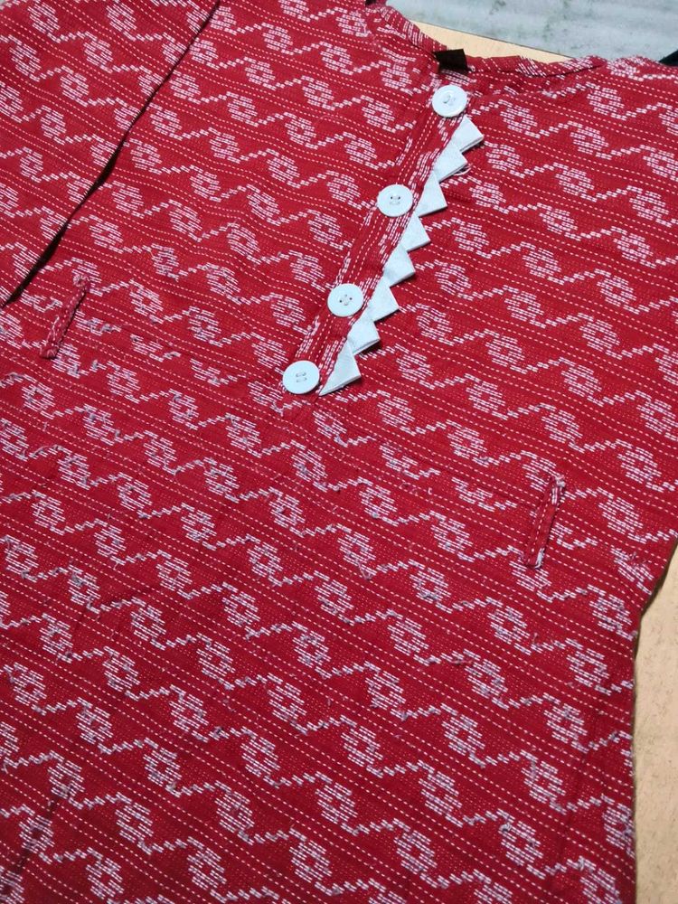 Red Ikat-Inspired Button Up. TODAY DEAL 👍👌
