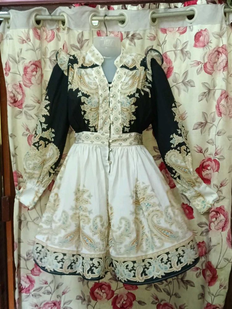 Patterned Mini Dress