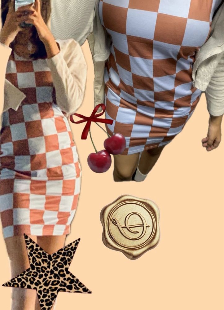 Checkered Bodycon Urbanic Dress