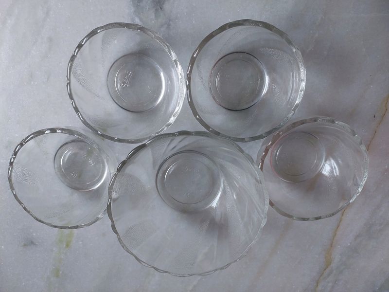 Glass Bowl Set Of 5