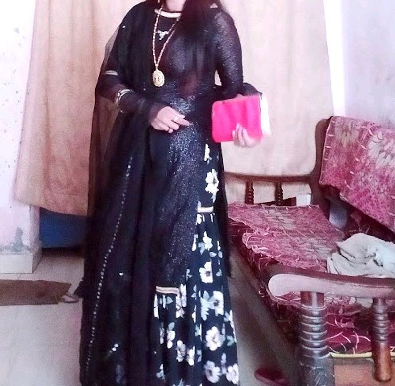 Boutique Design  Heavy Shrara With Sequence  Kurti