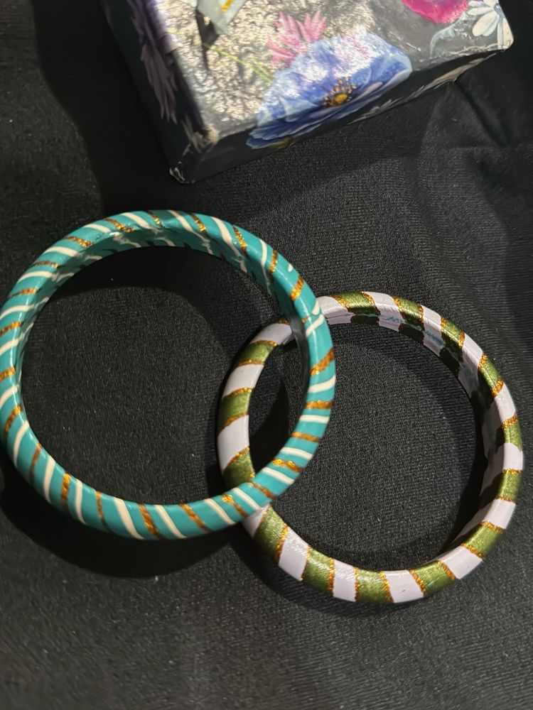 Lac Bangles 2 Striped Bangle