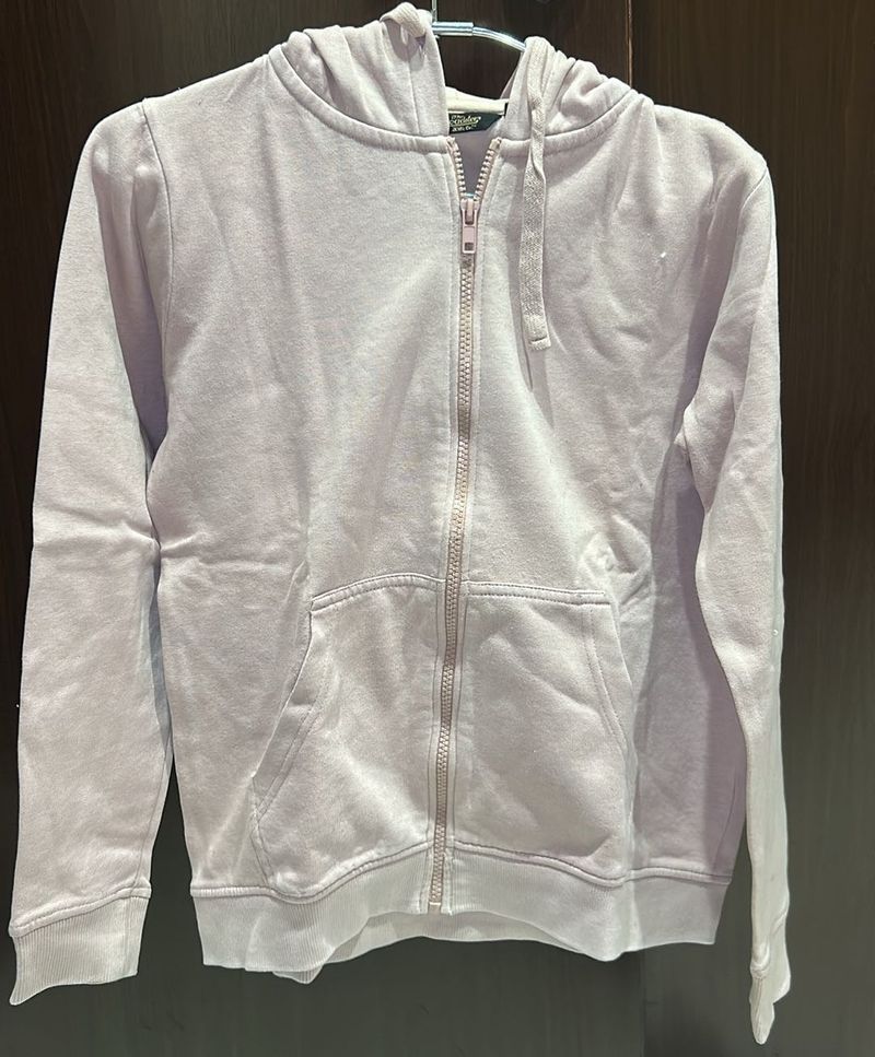 Pink Zip-Up Hoodie
