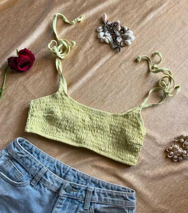 Cute Butter Yellow Bikini Top