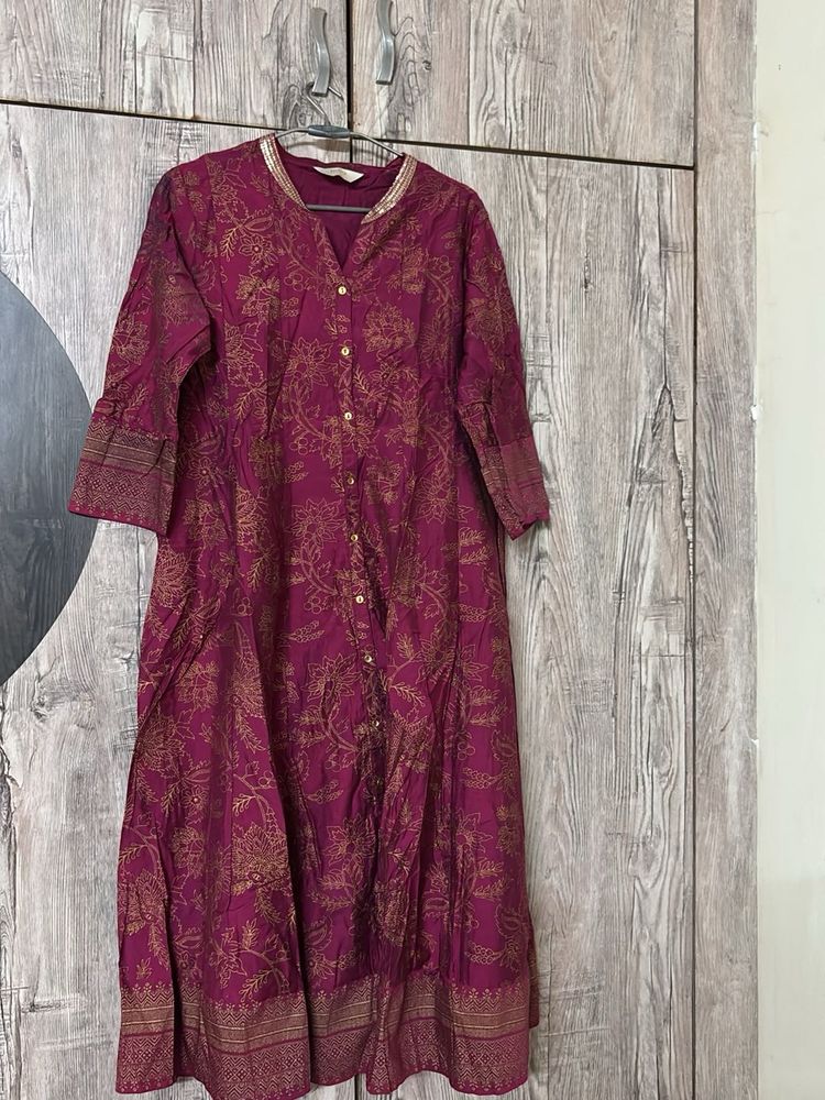 Pink Party Wear Kurti