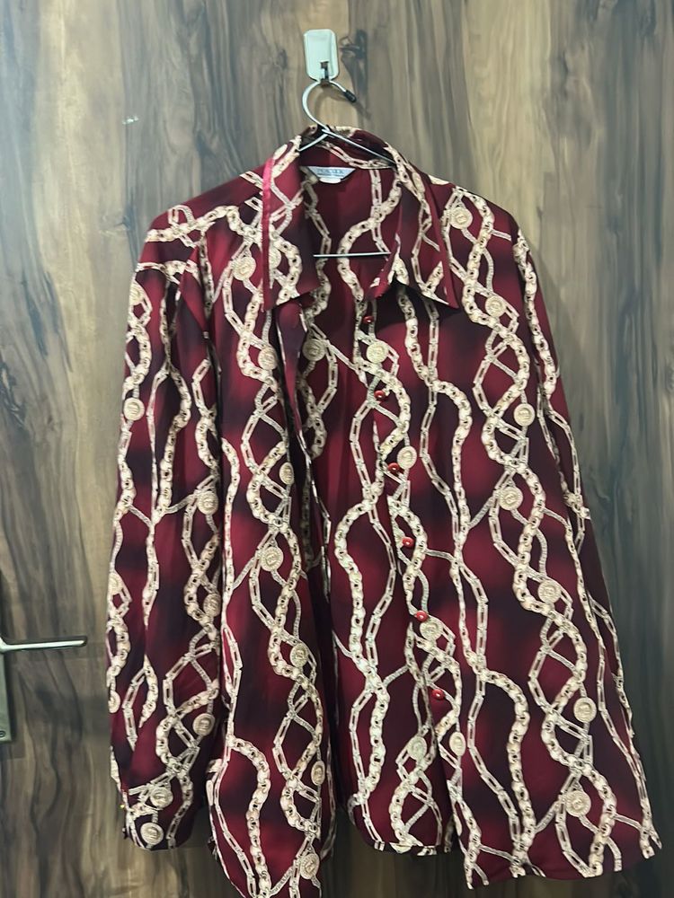 Formal Meron Satin Shirt