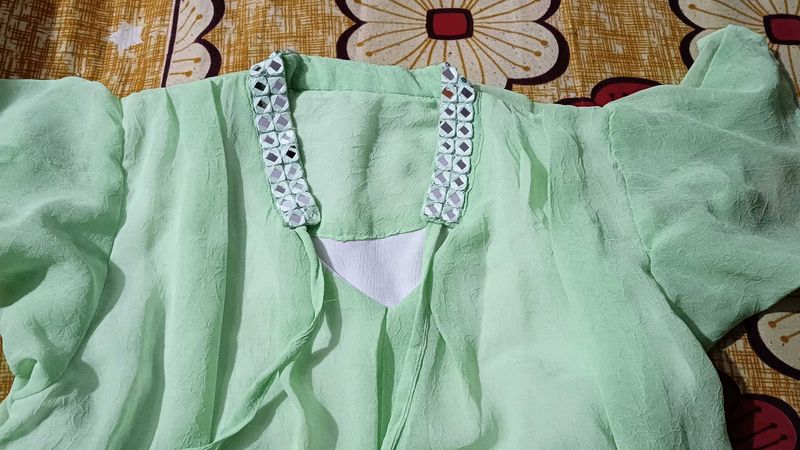 Elegant Light Green Top