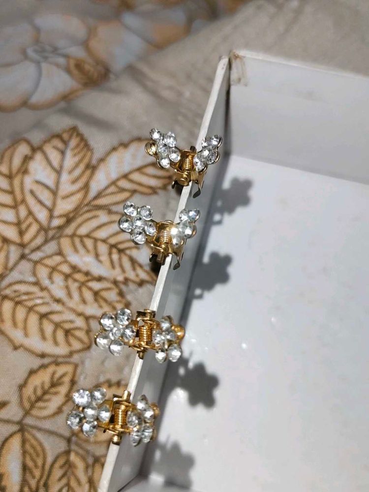 Sparkling Crystal Hair Claws (Set of 4)