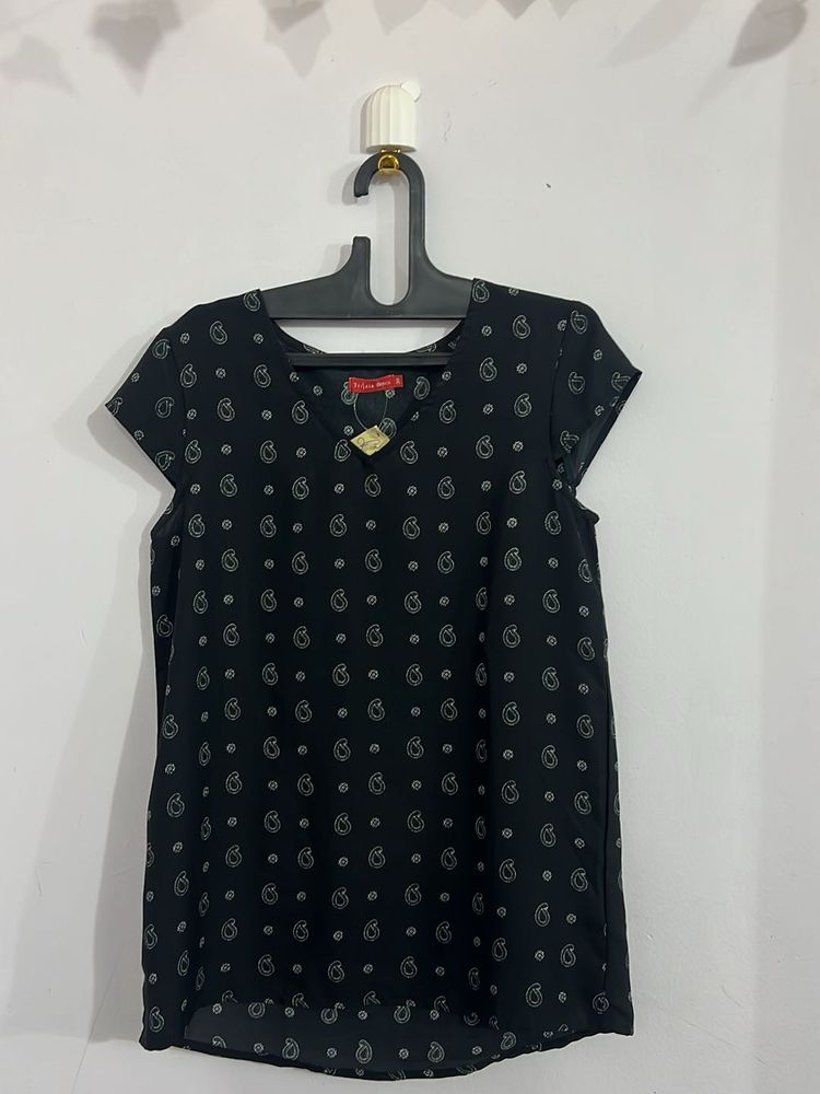 Paisley Print Top