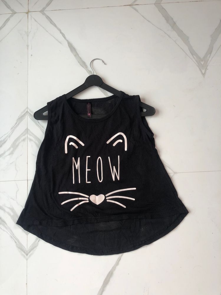 black meow top🖤