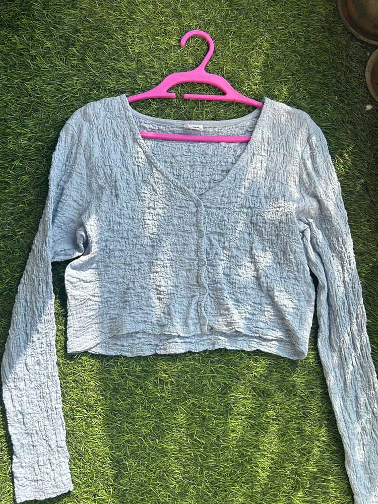 Blue Full Sleeves Top