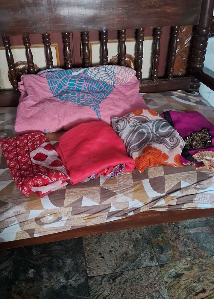 Assorted  4.  Dupattas &amp; one  used bedcover
