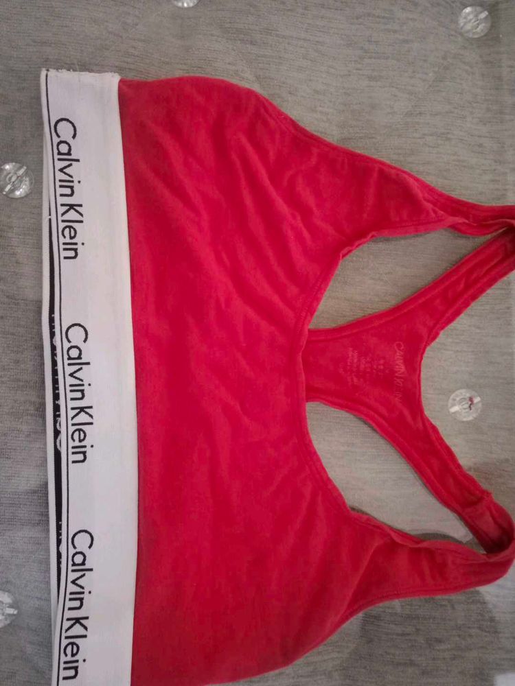 Calvin Klein Red Bra