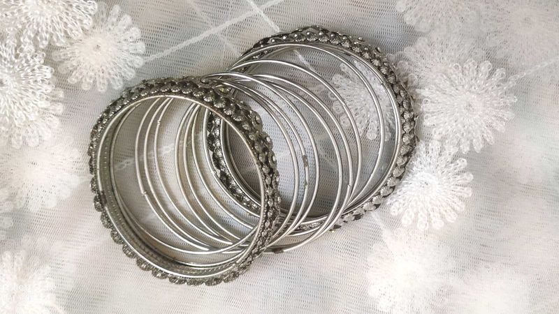 Silver Bangle Set