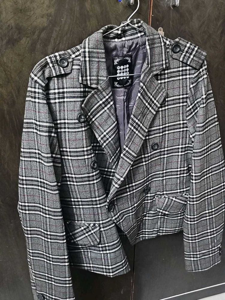 Trendy Plaid Jacket