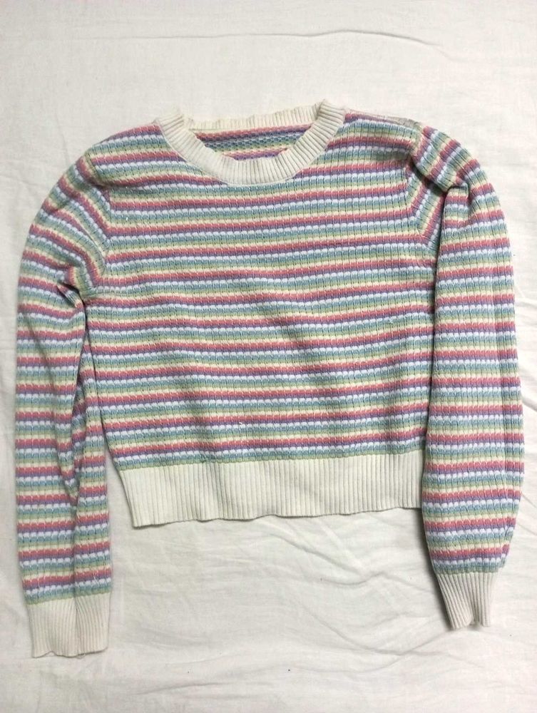 Striped Knit Sweater