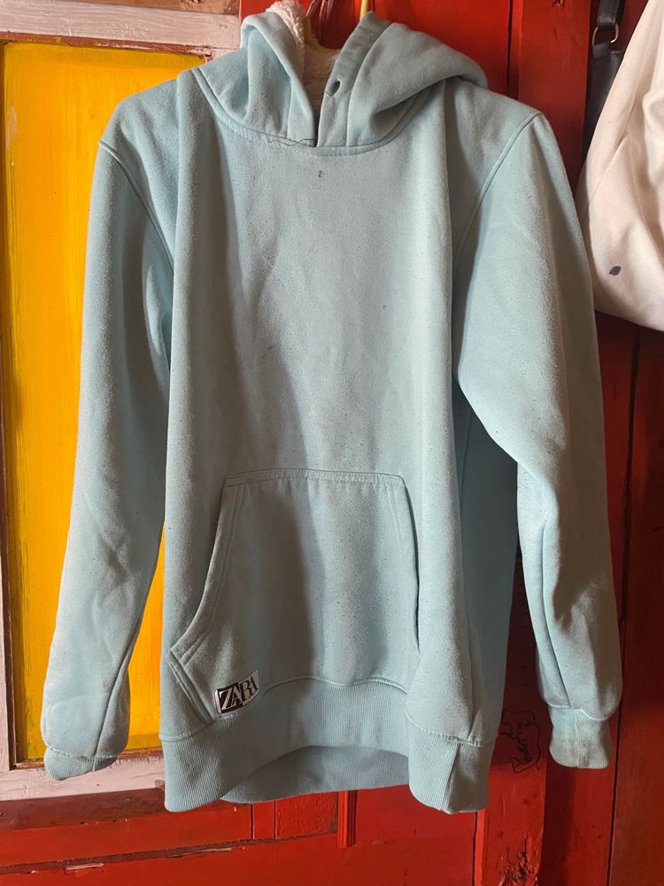 Zara Hoddie Light Blue