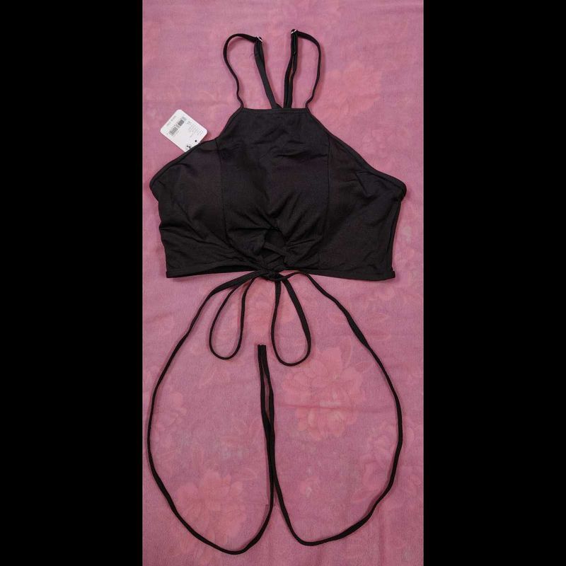 Black Halter Top
