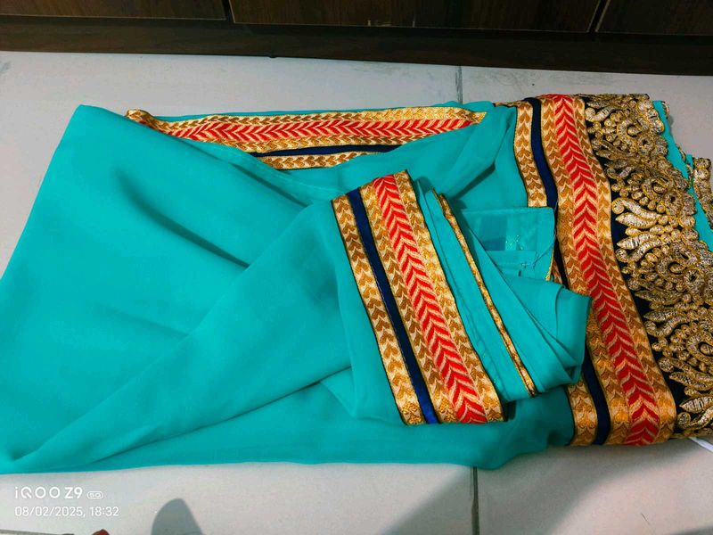 Embroidered saree