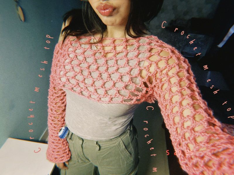 Crochet Mesh Top